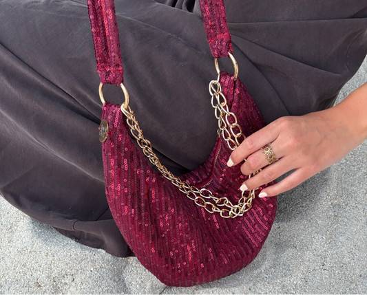 Glowy burgundy